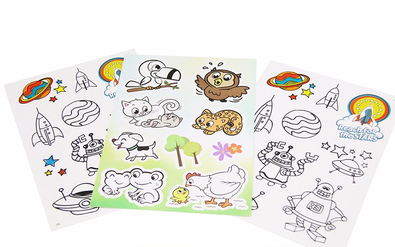 卡通动物贴纸 不干胶贴纸