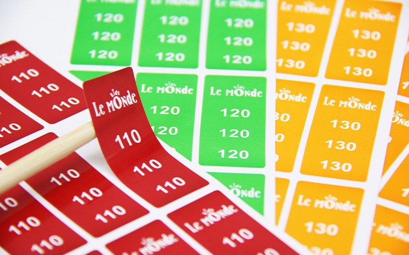 序号标签贴纸 不干胶贴纸