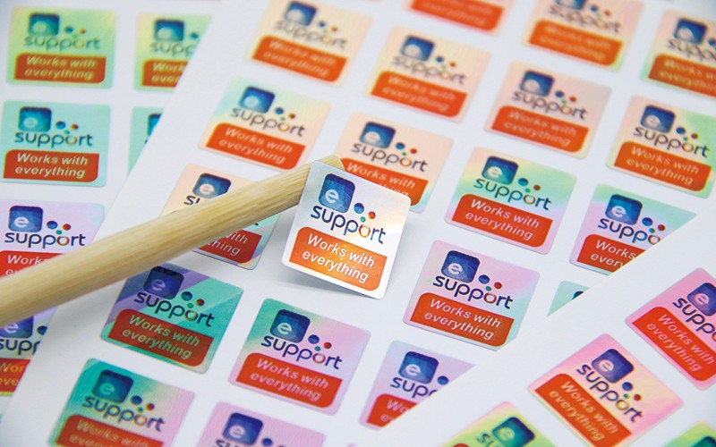 带涂层银平光镭射银 不干胶商品贴纸标签