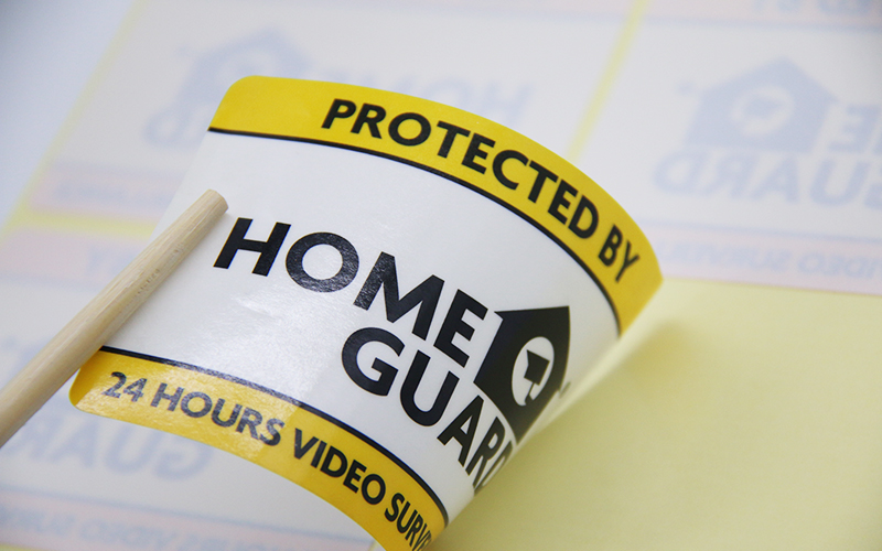 监控标识贴纸玻璃门贴 不干胶商标签贴纸