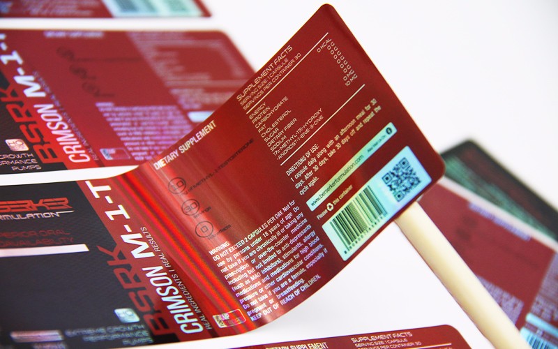 产品说明包装 镭射不干胶标签贴纸