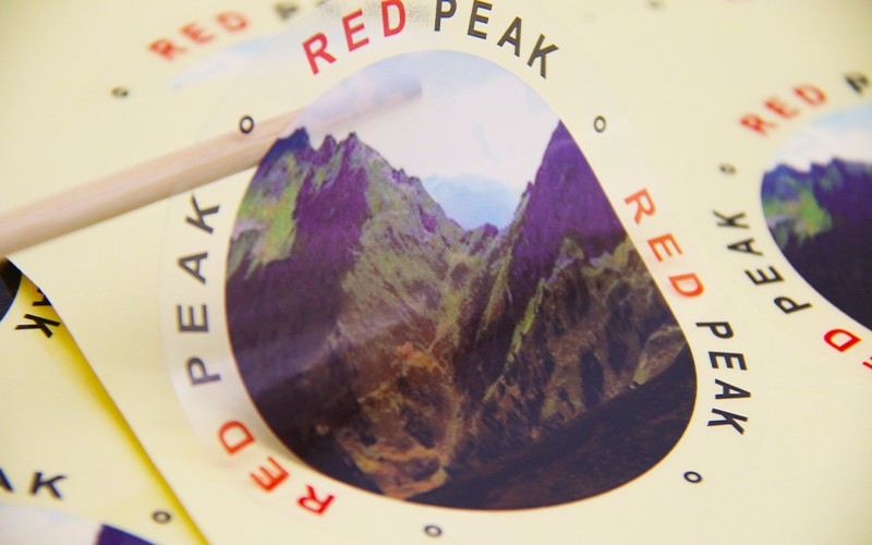 圆形风景装饰贴纸贴画定制 不干胶贴纸