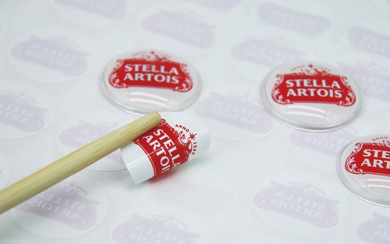 立体图章勋章制作 圆形正面贴不干胶贴纸