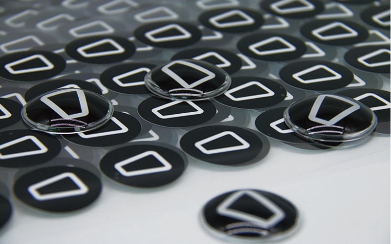 简约黑白圆形定制个性贴纸