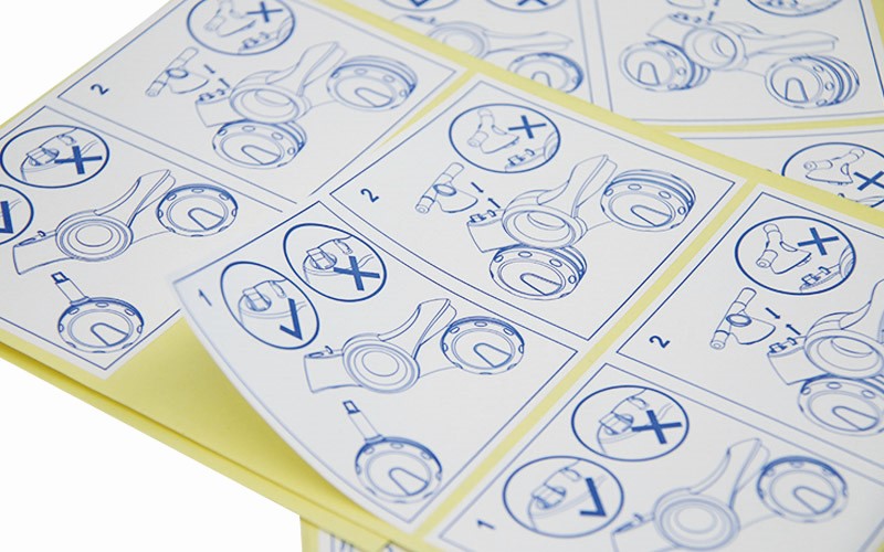 产品使用说明图示不干胶贴纸