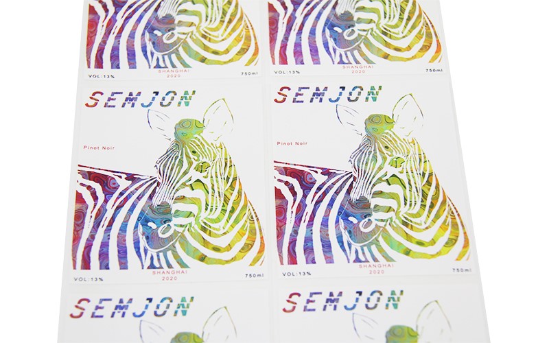 彩色反光镭射不干胶贴纸