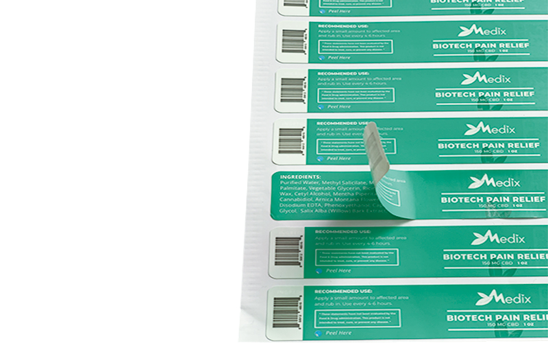 包装产品不干胶贴纸